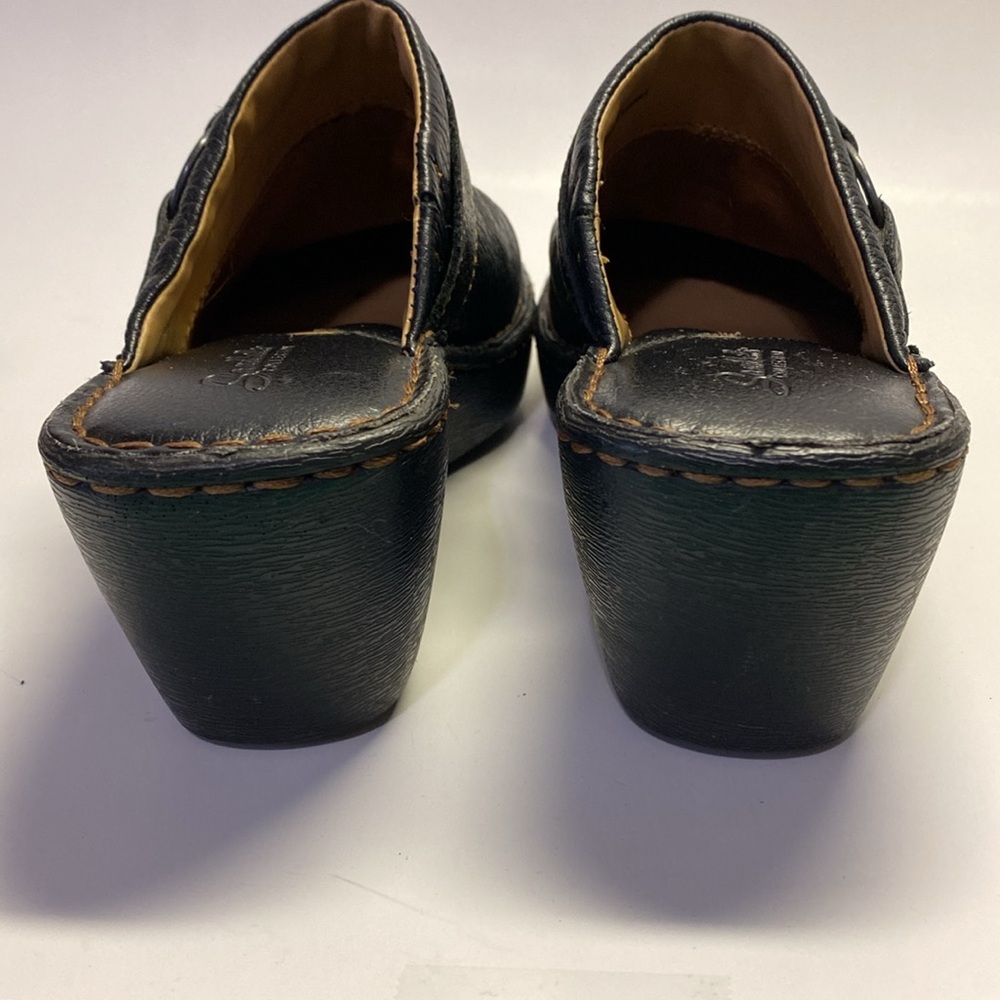 CABELA’S Sandhills Collection Leather Clogs Size 8M Black - Picture 3 of 7